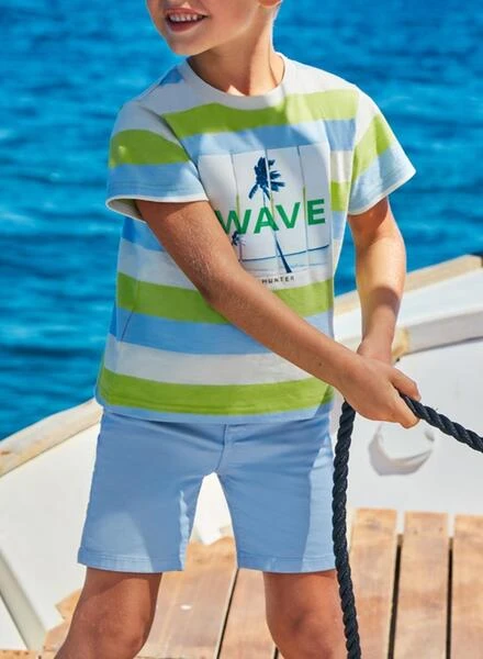 Bermuda Mayoral En Sergé Basique Bleu Clair Garçon 4 Bermuda Mayoral En Sergé Basique Bleu Clair Garçon – Image 4