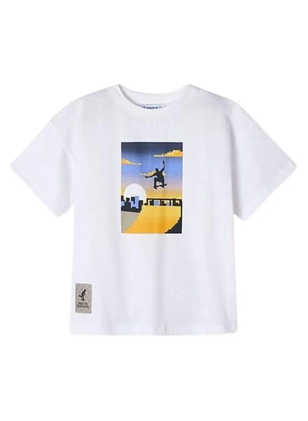 T-shirt Mayoral Skate Park Blanc Pour Garçon 1 T-shirt Mayoral Skate Park Blanc Pour Garçon