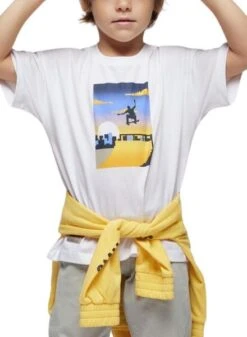 T-shirt Mayoral Skate Park Blanc Pour Garçon 6 T-shirt Mayoral Skate Park Blanc Pour Garçon -Men's Clothing Soldes Boutique gallery K032614 3