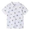 Chemise De Maire Imprimée Voitures Blanches Pour Garçon -Men's Clothing Soldes Boutique gallery K032641 1