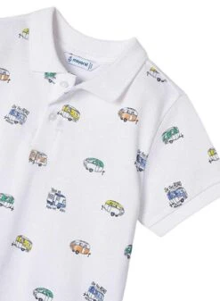 Chemise De Maire Imprimée Voitures Blanches Pour Garçon -Men's Clothing Soldes Boutique gallery K032641 5