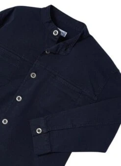 Chemise Surpiquée Mayoral Col Mao Marine Pour Garçon -Men's Clothing Soldes Boutique gallery K032648 3