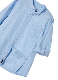 Chemise Mayoral Col Mao à Rayures Bleues Pour Garçon 7 Chemise Mayoral Col Mao à Rayures Bleues Pour Garçon -Men's Clothing Soldes Boutique gallery K032650 4