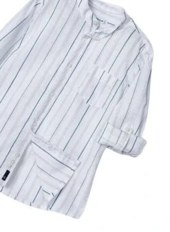 Chemise Mayoral Col Mao à Rayures Blanches Pour Garçon -Men's Clothing Soldes Boutique gallery K032651 4