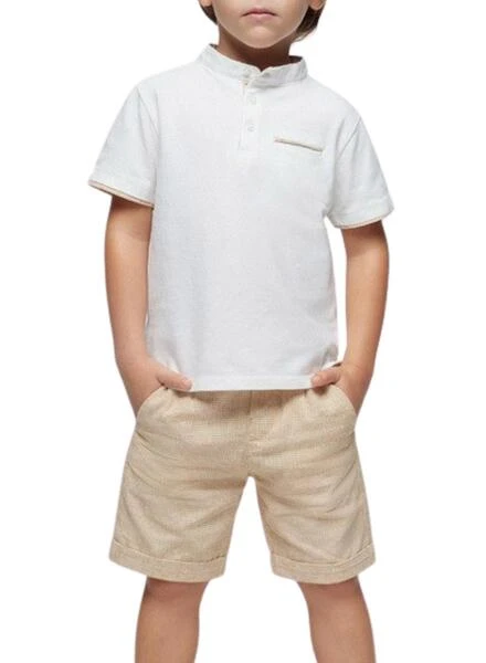 Ensemble Mayoral En Lin Blanc Pour Garçon 1 Ensemble Mayoral En Lin Blanc Pour Garçon