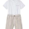 Ensemble De Rayures Blanches Mayoral Pour Garçon -Men's Clothing Soldes Boutique gallery K032686 1