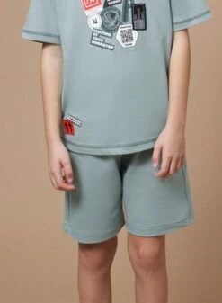 Bermuda Mayoral En Velours Basique Verte Pour Garçon -Men's Clothing Soldes Boutique gallery K032815 5