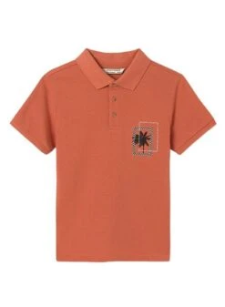 Polo Mayoral Imprimé Tropical Orange Pour Garçon