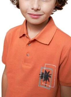 Polo Mayoral Imprimé Tropical Orange Pour Garçon -Men's Clothing Soldes Boutique gallery K032876 4