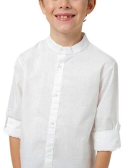 Chemise Mayoral Mao à Manches Longues Blanche Pour Garçon 9 Chemise Mayoral Mao à Manches Longues Blanche Pour Garçon -Men's Clothing Soldes Boutique gallery K032880 4