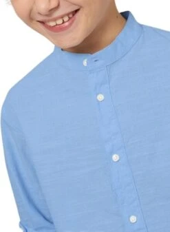 Chemise Mayoral Mao à Manches Longues Bleue Pour Garçon -Men's Clothing Soldes Boutique gallery K032881 4