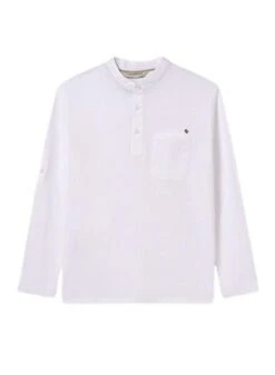 Polo Col Blanc De Boulangerie Pour Enfant.