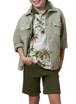 Bermuda Mayoral Vert Doux Pour Garçon -Men's Clothing Soldes Boutique gallery K032904 3