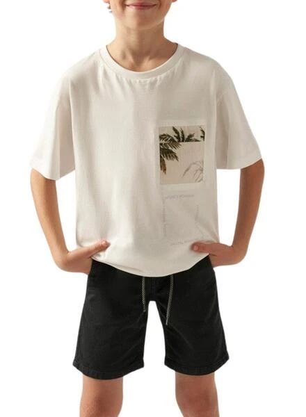 Bermuda Grise En Serge De Coton Better Pour Enfant De La Marque Mayoral. 4 Bermuda Grise En Serge De Coton Better Pour Enfant De La Marque Mayoral. – Image 4