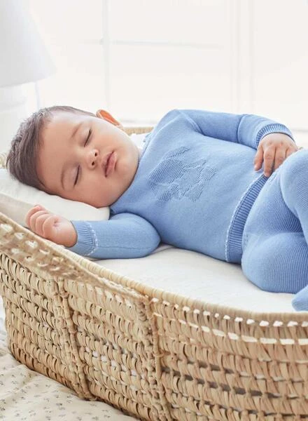 Set Mayoral Brodé Bleu Pour Bébé 6 Set Mayoral Brodé Bleu Pour Bébé – Image 6